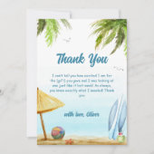 Activiteiten in de omgeving van Summer Beach Ocean Bedankkaart (Voorkant)