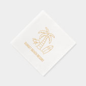 Activiteiten in de omgeving van Summer Beach Palm Folie Servetten (Rechts)