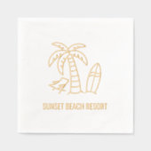 Activiteiten in de omgeving van Summer Beach Palm Folie Servetten (Voorkant)