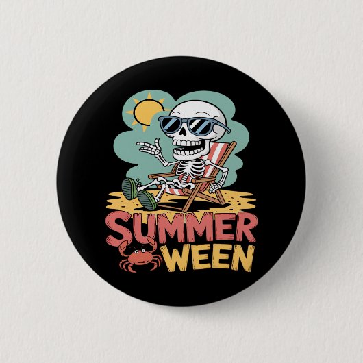 Activiteiten in de omgeving van Summerween Skeleto Ronde Button 5,7 Cm (Voorkant)