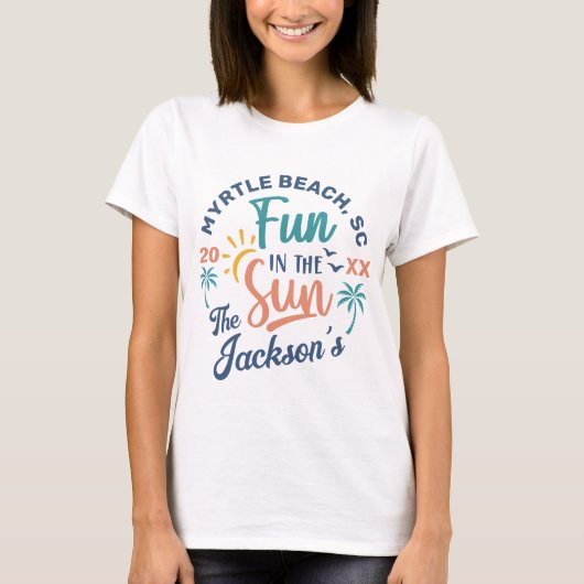 Activiteiten in de omgeving van Sun Family Vacatio T-shirt (Voorkant)