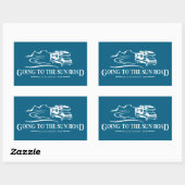 Activiteiten in de omgeving van Sun Road Montana R Rechthoekige Sticker (Vel)