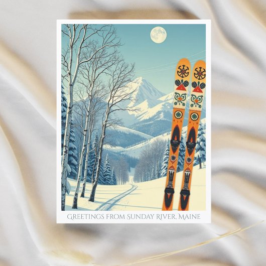 Activiteiten in de omgeving van Sunday River Maine Briefkaart