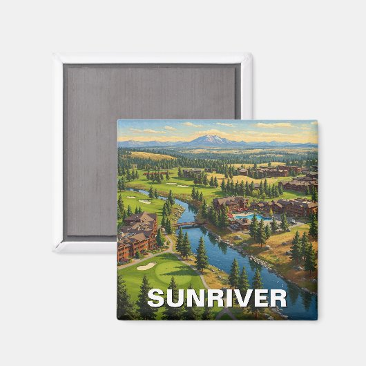 Activiteiten in de omgeving van Sunriver Oregon Tr Magneet (Voorkant / Achterkant)