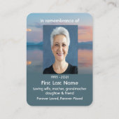 Activiteiten in de omgeving van Sunset Evening Sky Visitekaartje (Achterkant)