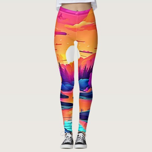 Activiteiten in de omgeving van Sunset Lake Fantas Leggings (Voorkant)