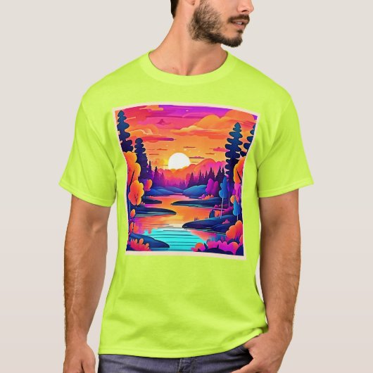 Activiteiten in de omgeving van Sunset Lake Fantas T-shirt (Voorkant)
