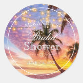 Activiteiten in de omgeving van Sunset Summer Beac Ronde Sticker (Voorkant)