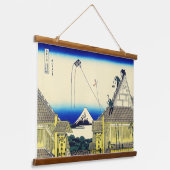 Activiteiten in de omgeving van Suruga Hokusai Uki Hangend Wandkleed (Gebogen)