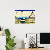 Activiteiten in de omgeving van Suruga Hokusai Uki Poster (Thuiskantoor)