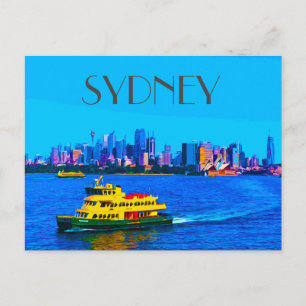 Activiteiten in de omgeving van Sydney Harbor Vint Briefkaart