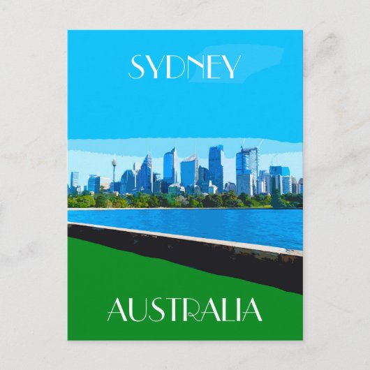 Activiteiten in de omgeving van Sydney Harbor Vint Briefkaart (Voorkant)