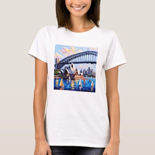 Activiteiten in de omgeving van Sydney Harbour Vib T-shirt (Voorkant)