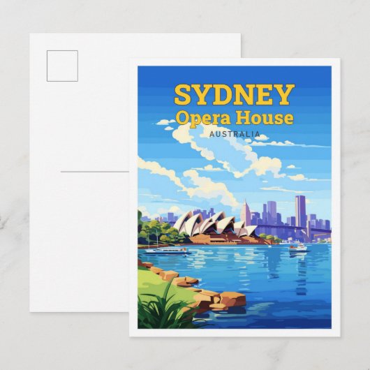 Activiteiten in de omgeving van Sydney Opera House Briefkaart (Voorkant / Achterkant)