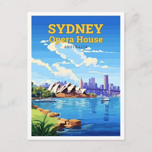 Activiteiten in de omgeving van Sydney Opera House Briefkaart (Voorkant)