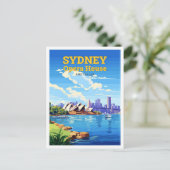 Activiteiten in de omgeving van Sydney Opera House Briefkaart (Staand voorkant)