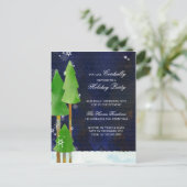 Activiteiten in de omgeving van Tall Winter Trees  Uitnodiging Briefkaart (Staand voorkant)