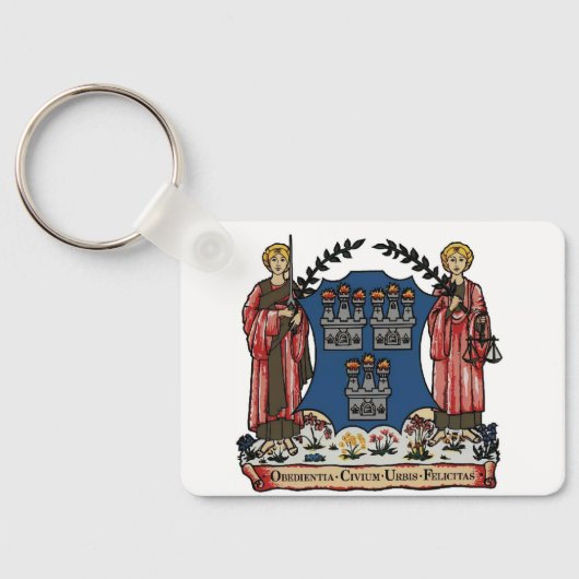 Activiteiten in de omgeving van Temple Bar Dublin  Sleutelhanger (Achterkant)