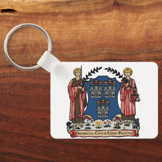 Activiteiten in de omgeving van Temple Bar Dublin  Sleutelhanger (Achterkant)