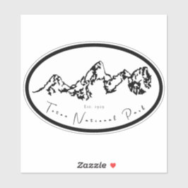 Activiteiten in de omgeving van Teton National Par Sticker