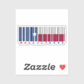Activiteiten in de omgeving van Texas Barcode Flag Sticker (Vel)