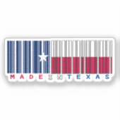 Activiteiten in de omgeving van Texas Barcode Flag Sticker (Voorkant)