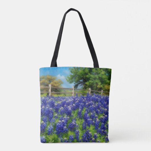 Activiteiten in de omgeving van Texas Bluebonnets  Tote Bag (Achterkant)