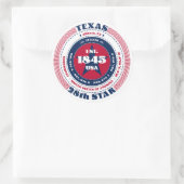 Activiteiten in de omgeving van Texas Circle Desig Ronde Sticker (Tas)