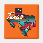 Activiteiten in de omgeving van Texas Retro Sunset Magneet (Voorkant)