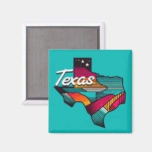 Activiteiten in de omgeving van Texas Retro Sunset Magneet