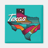 Activiteiten in de omgeving van Texas Retro Sunset Magneet (Voorkant)