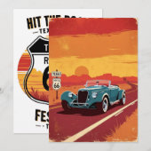 Activiteiten in de omgeving van Texas Route 66 FES Kaart (Voorkant / Achterkant)