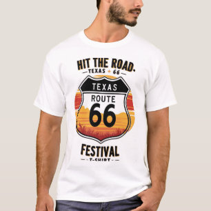 Activiteiten in de omgeving van Texas Route 66 Fes T-shirt