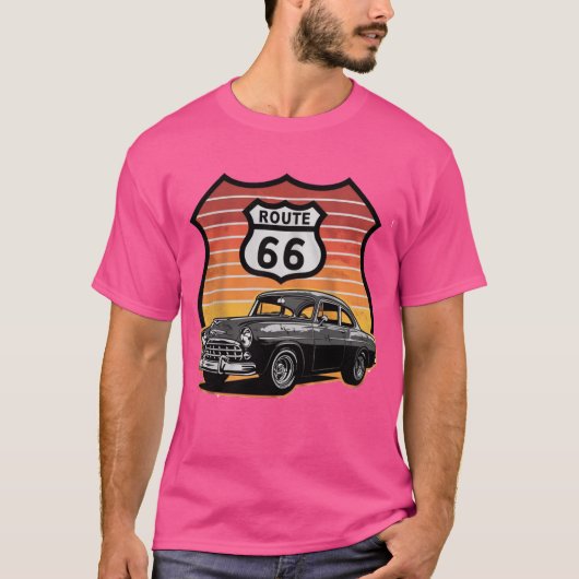 Activiteiten in de omgeving van Texas Route 66 Shi T-shirt (Voorkant)