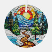 Activiteiten in de omgeving van The Adirondacks NY Glas Ornament (Achterkant)