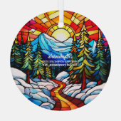 Activiteiten in de omgeving van The Adirondacks NY Glas Ornament (Achterkant)