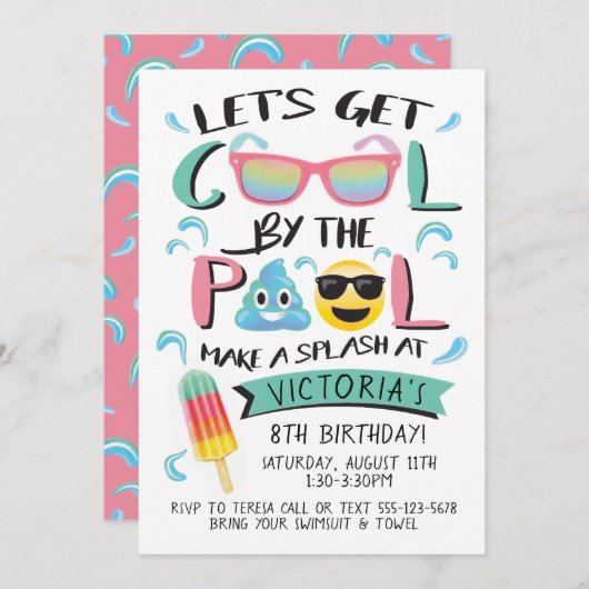 Activiteiten in de omgeving van The Emoji Pool Bir Kaart (Voorkant / Achterkant)