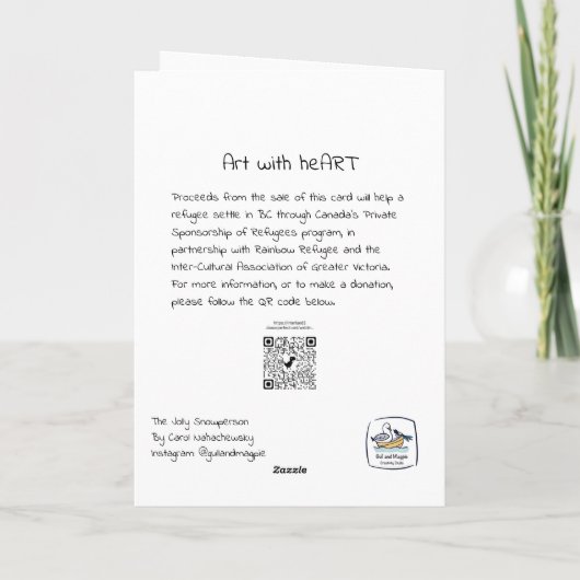 Activiteiten in de omgeving van The Jolly Snowpers Feestdagen Kaart (Achterkant)