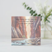 Activiteiten in de omgeving van The Narrows / Zion Bedankkaart (Staand voorkant)