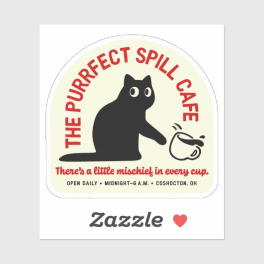 Activiteiten in de omgeving van The Purfect Spill  Sticker (Vel)