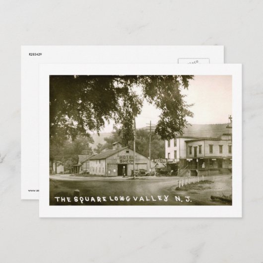 Activiteiten in de omgeving van The Square, Long V Briefkaart (Voorkant / Achterkant)
