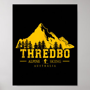 Activiteiten in de omgeving van Thredbo Snowy Moun Poster