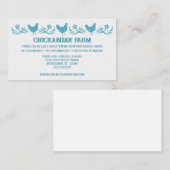 Activiteiten in de omgeving van Three Blue Hens Eg Visitekaartje (Voorkant / Achterkant)