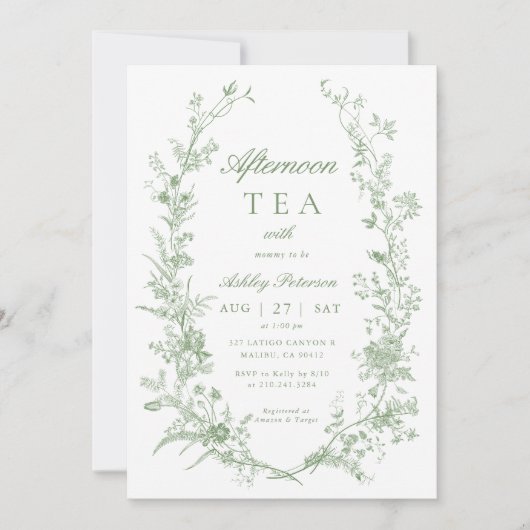 Activiteiten in de omgeving van Toile Sage Green A Kaart (Voorkant)