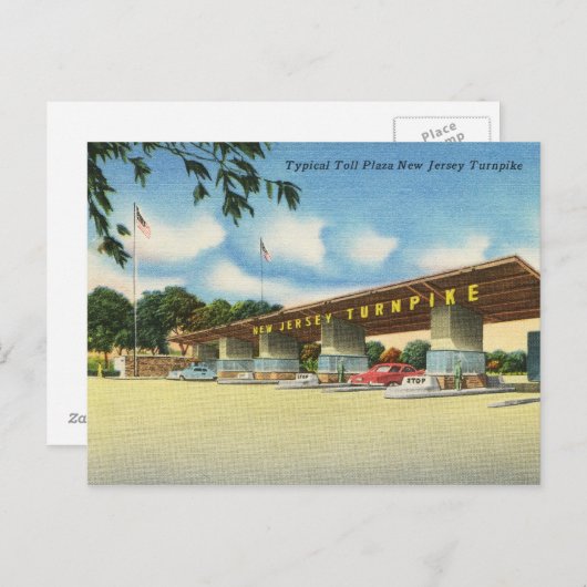 Activiteiten in de omgeving van Toll Plaza, New Je Briefkaart (Voorkant / Achterkant)