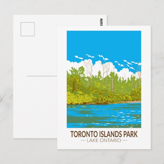 Activiteiten in de omgeving van Toronto Islands Pa Briefkaart (Voorkant / Achterkant)
