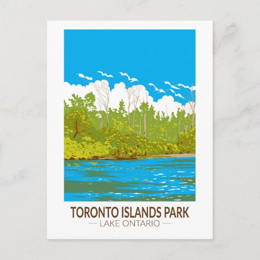 Activiteiten in de omgeving van Toronto Islands Pa Briefkaart (Voorkant)