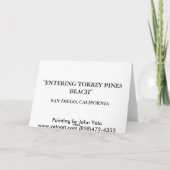 ACTIVITEITEN IN DE OMGEVING VAN TORREY PINES BEACH KAART (Achterkant)