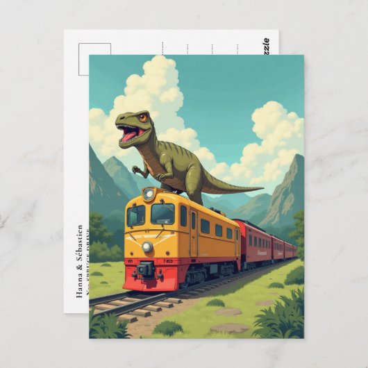 Activiteiten in de omgeving van Train Dinosaur Rap Briefkaart (Voorkant / Achterkant)