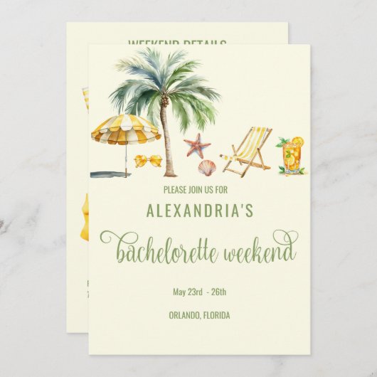 Activiteiten in de omgeving van Tropical Beach Wee Kaart (Voorkant / Achterkant)